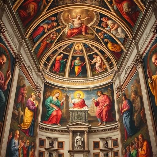 La Cappella Sistina con il Giudizio Universale di Michelangelo