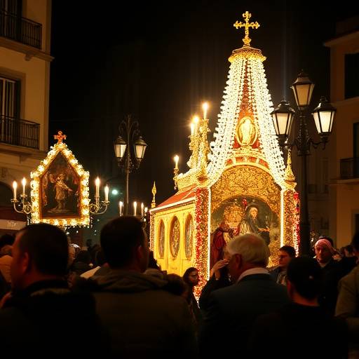 La processione per la festa di San Gennaro a Napoli