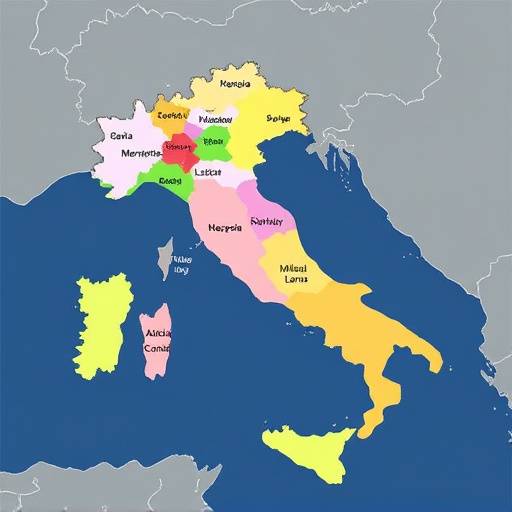 Mappa delle regioni d'Italia. Clicca su una regione per maggiori informazioni.