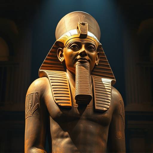 Statua di Ramses II esposta al Museo Egizio di Torino