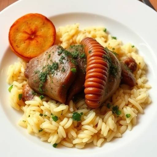 Un piatto di ossobuco con la gremolada e un contorno di risotto alla milanese