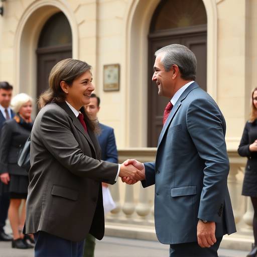 Una persona che stringe la mano a un italiano in segno di saluto